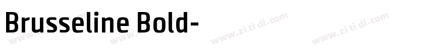 Brusseline Bold字体转换